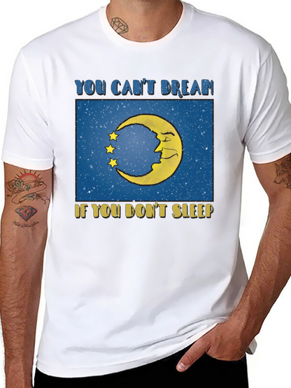Dream Sleep T-Shirt - Moon & Stars Graphic Tee