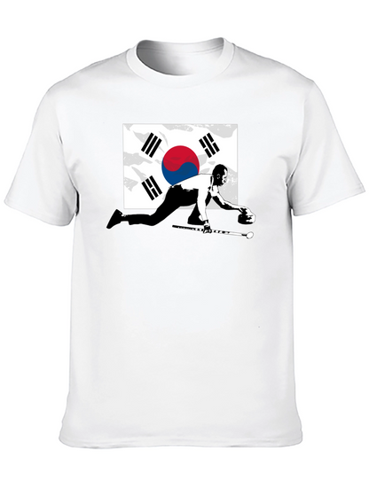 South Korea Curling Graphic Tee