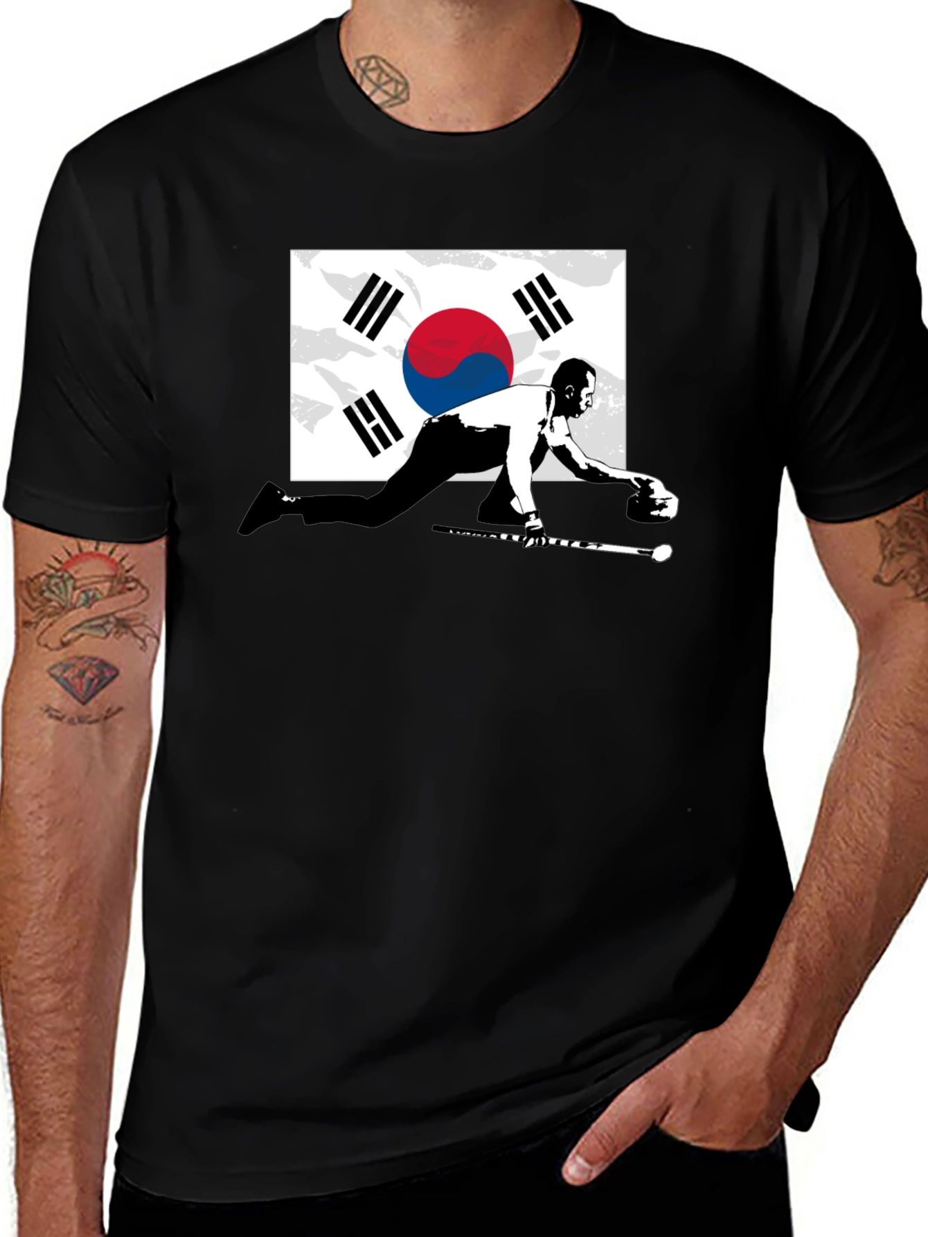 South Korea Curling Graphic Tee