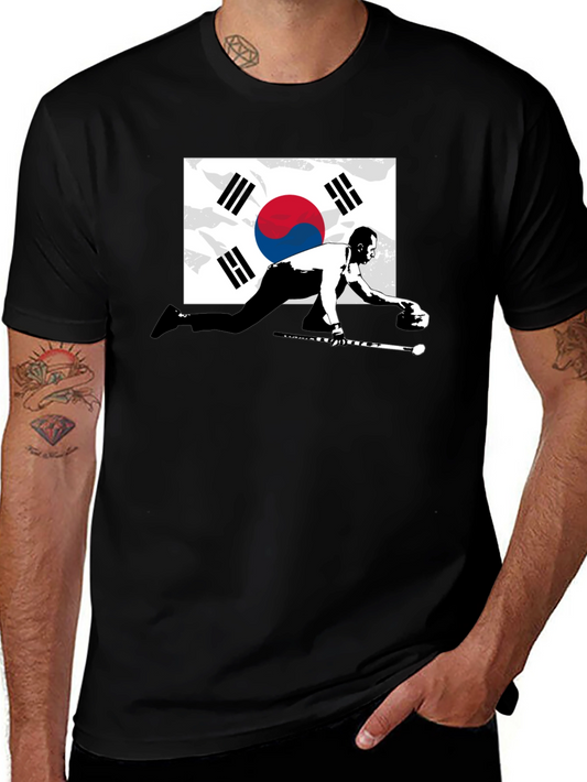 South Korea Curling Graphic Tee