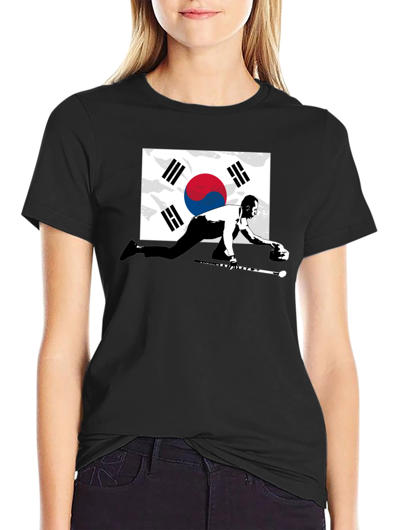 South Korea Curling Graphic Tee