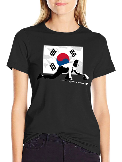 South Korea Curling Graphic Tee