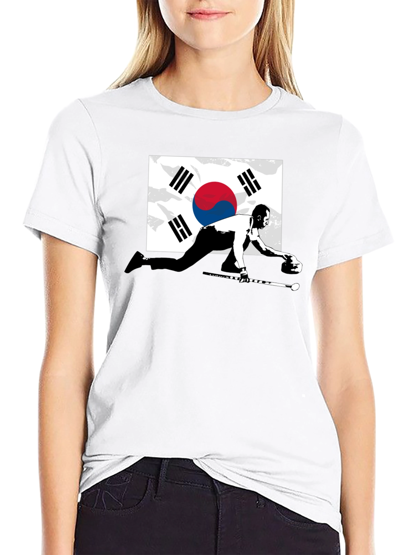 South Korea Curling Graphic Tee