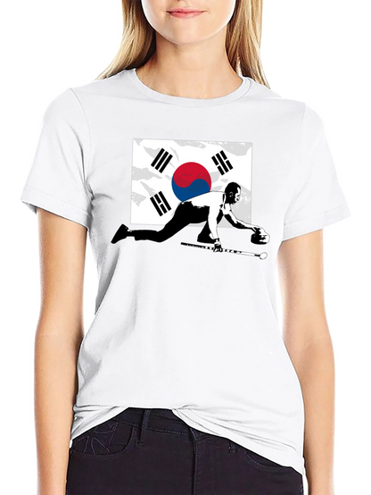 South Korea Curling Graphic Tee