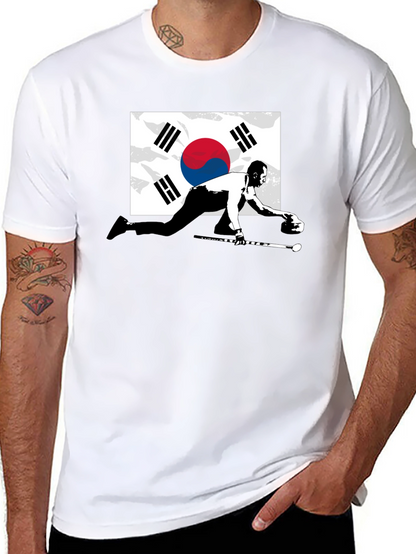 South Korea Curling Graphic Tee