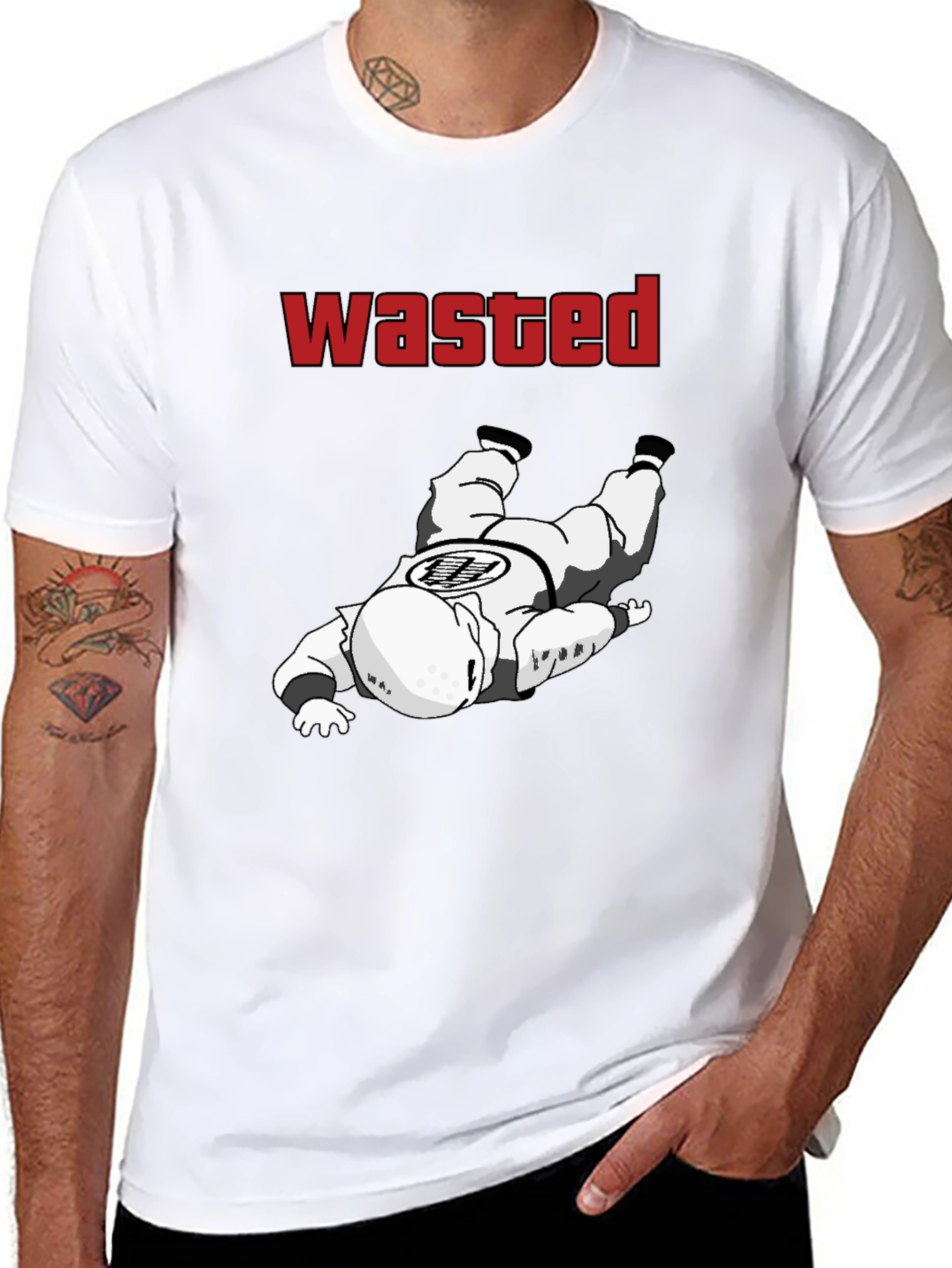 Wasted Goku Funny Graphic Tee - Black