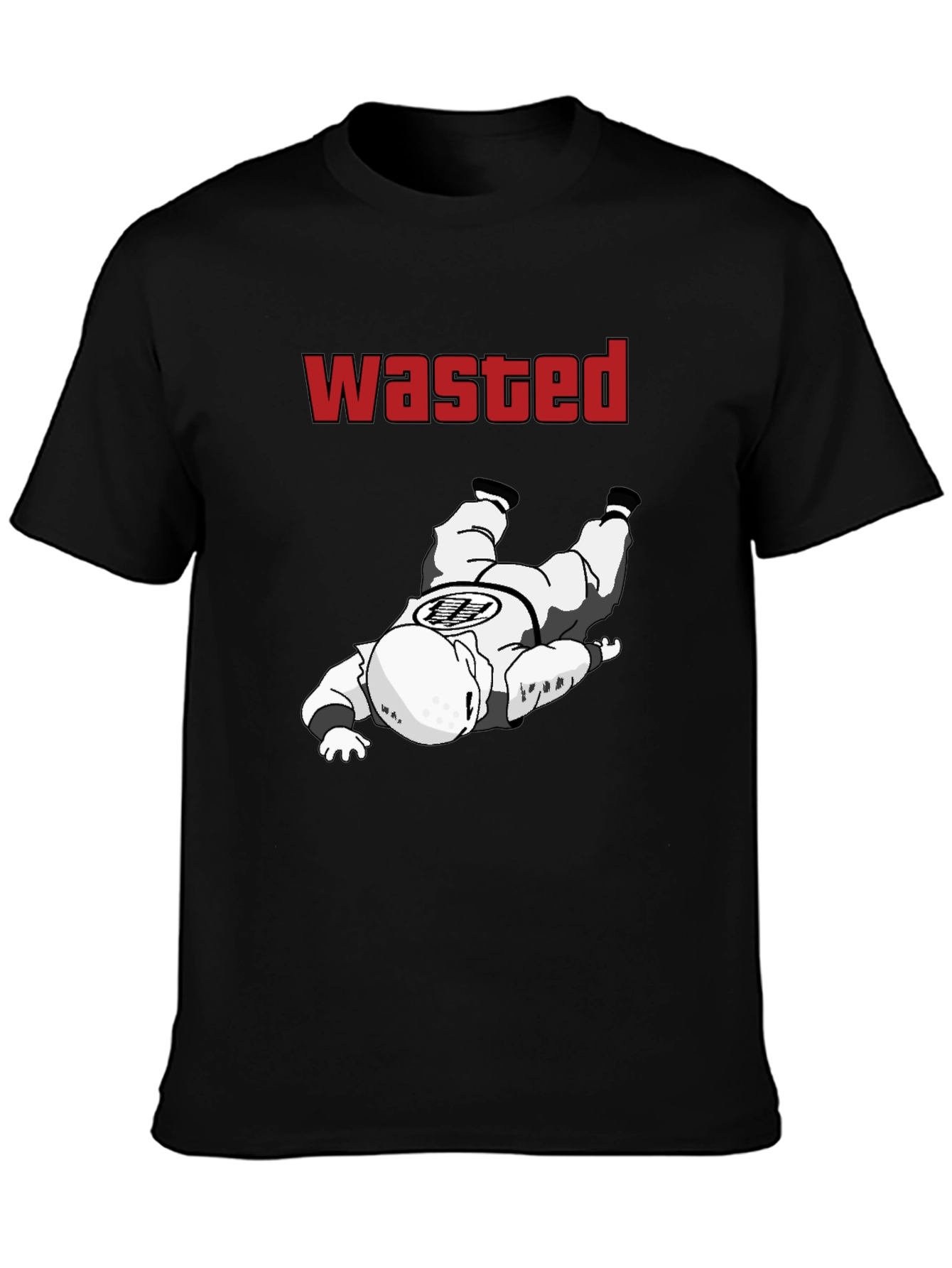 Wasted Goku Funny Graphic Tee - Black
