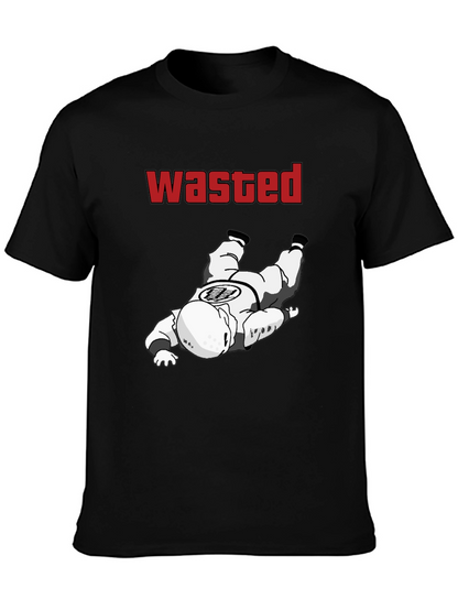 Wasted Goku Funny Graphic Tee - Black