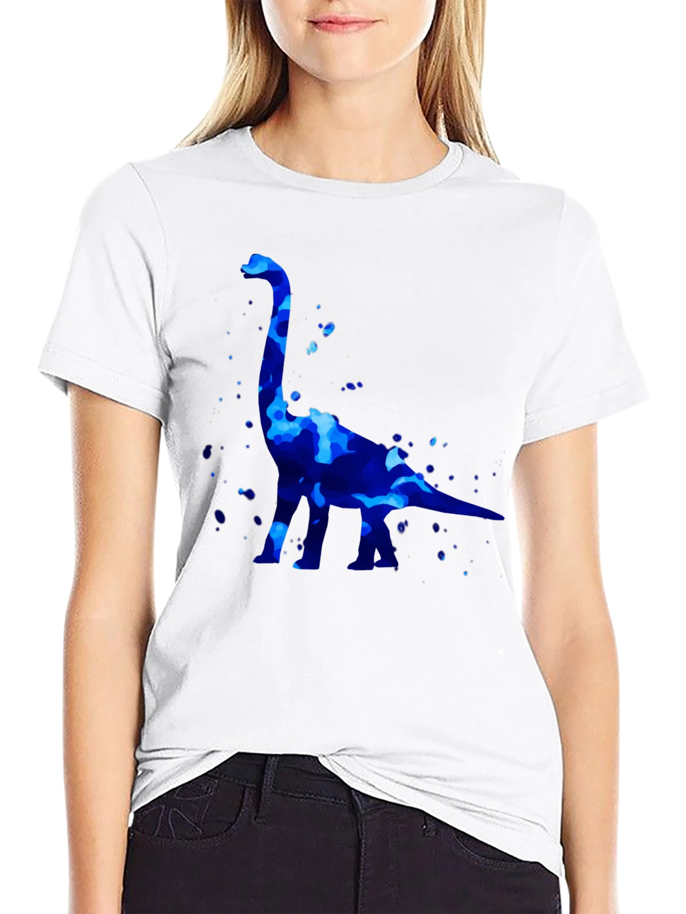 Dino Splash Black T-Shirt