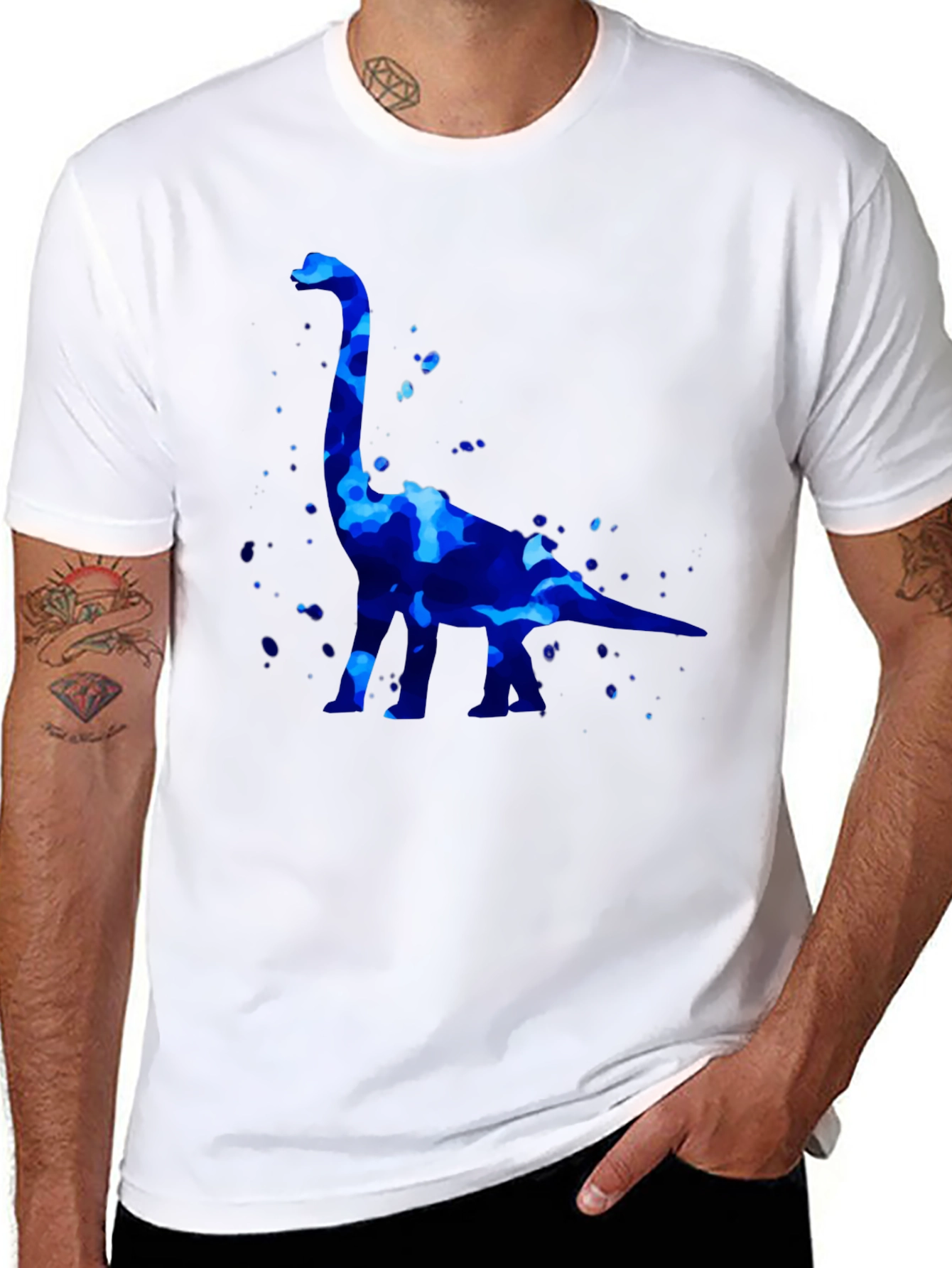 Dino Splash Black T-Shirt