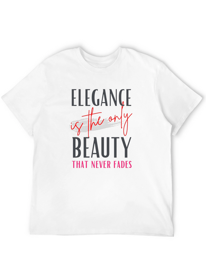 Elegant Black Tee - Beauty Never Fades