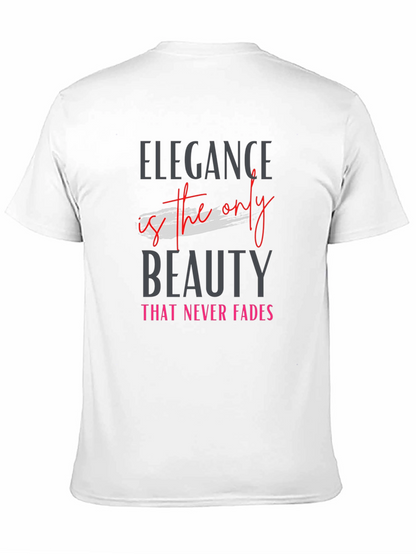 Elegant Black Tee - Beauty Never Fades