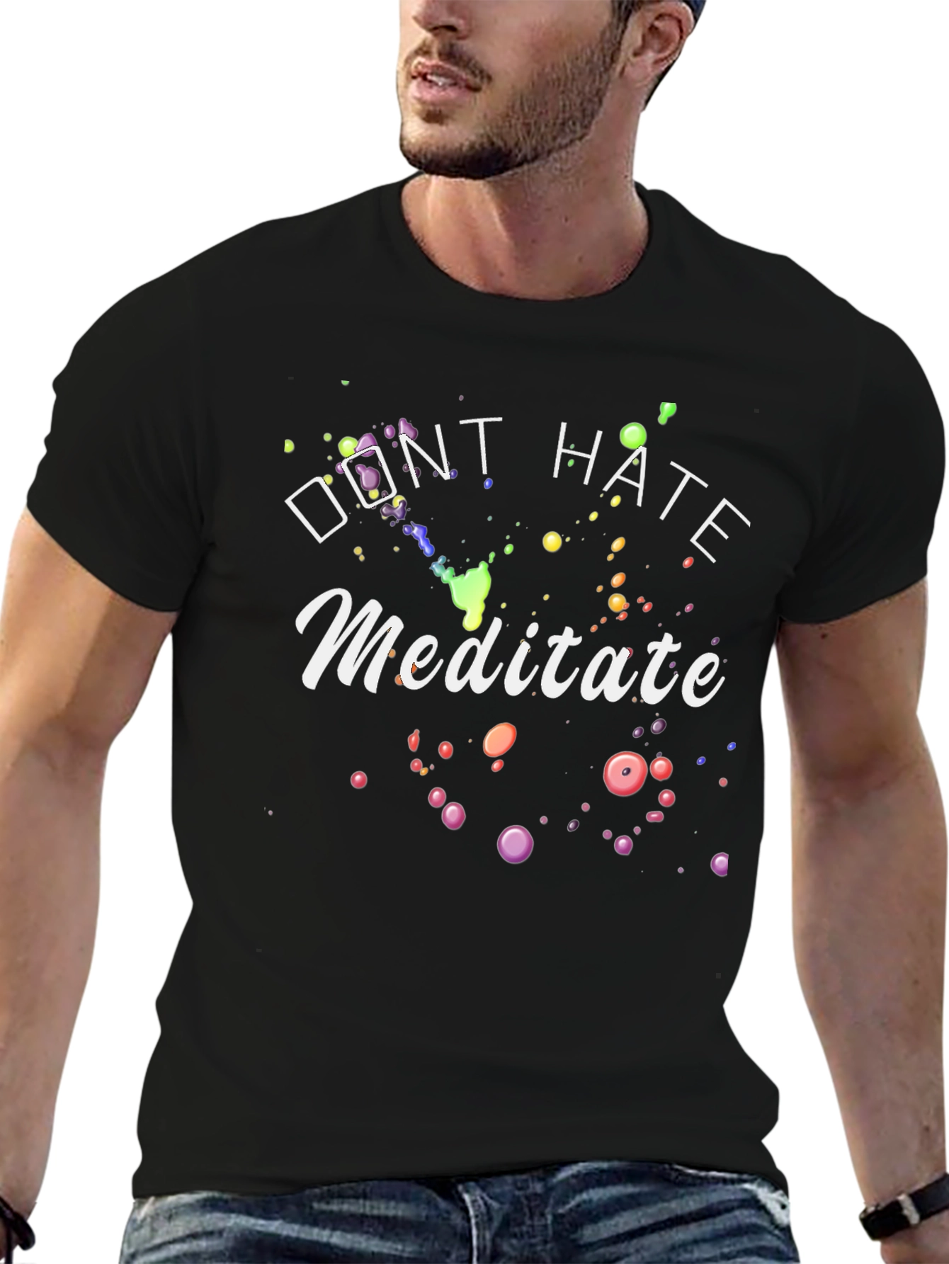 Dont Hate Meditate Graphic Tee