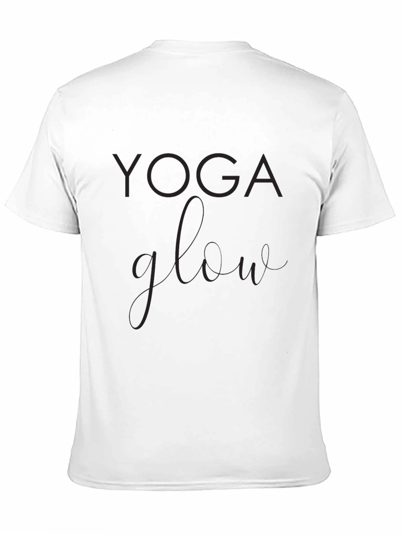 Yoga Glow Black Graphic Tee Shirt