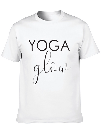Yoga Glow Black Graphic Tee Shirt
