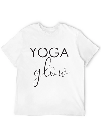 Yoga Glow Black Graphic Tee Shirt
