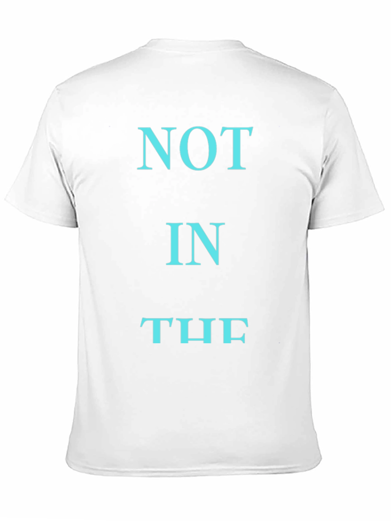 NOT IN THE T-Shirt - Black Cotton Graphic Tee