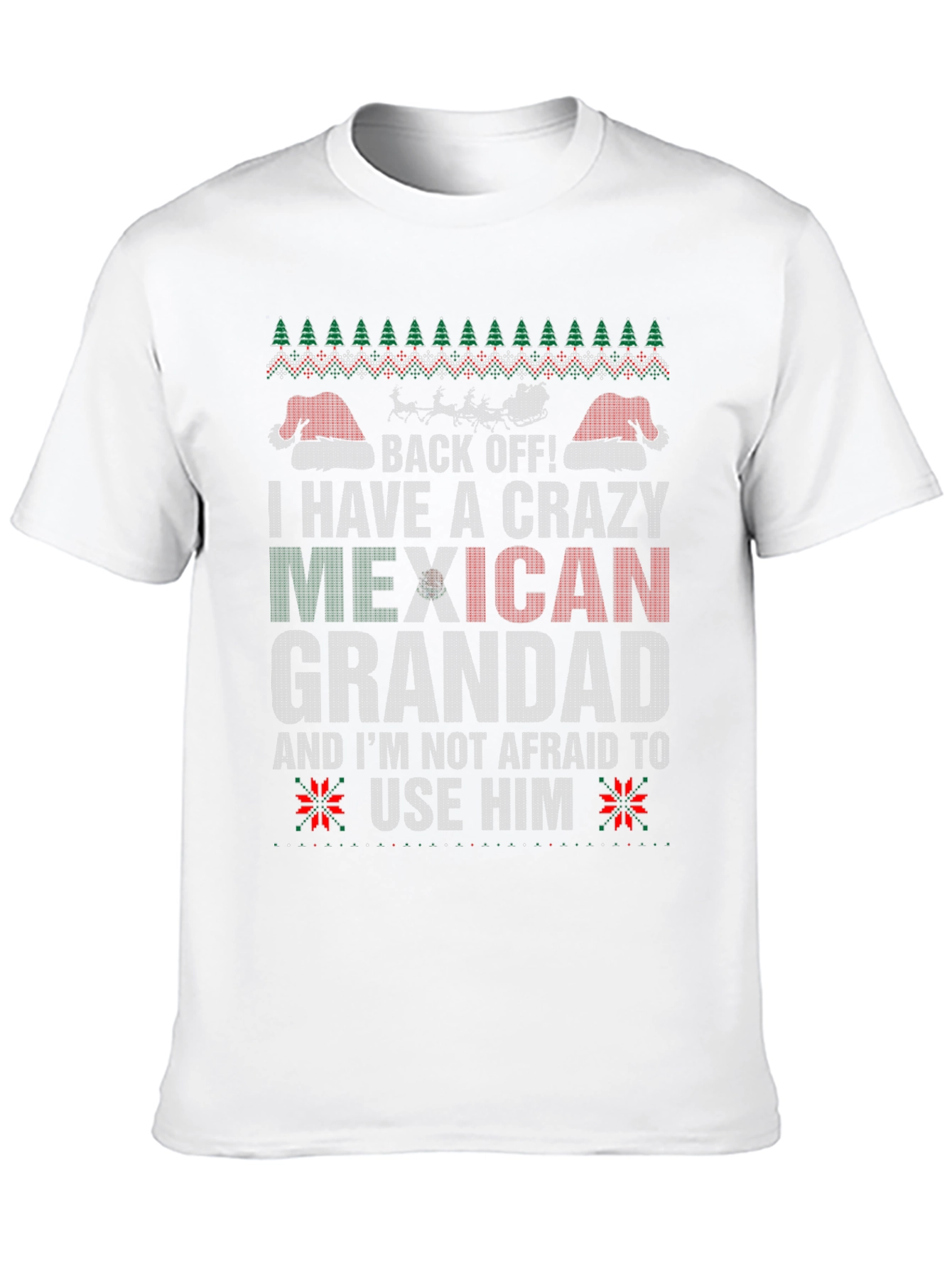 Crazy Mexican Grandad Holiday T-Shirt