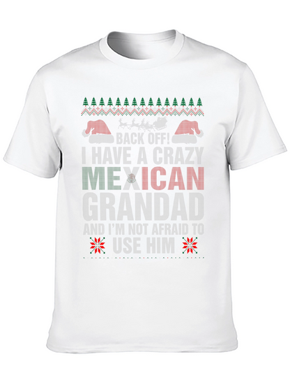 Crazy Mexican Grandad Holiday T-Shirt