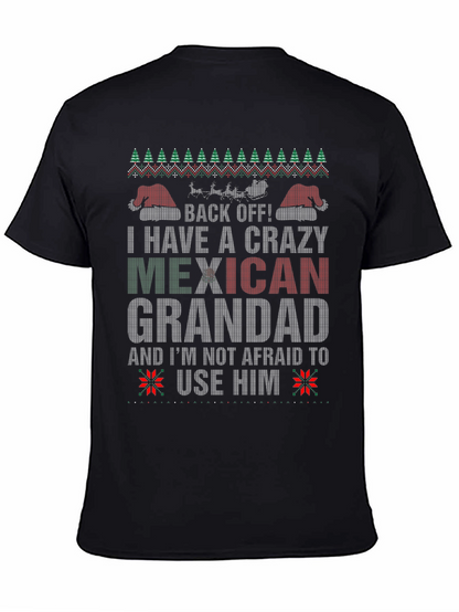 Crazy Mexican Grandad Holiday T-Shirt