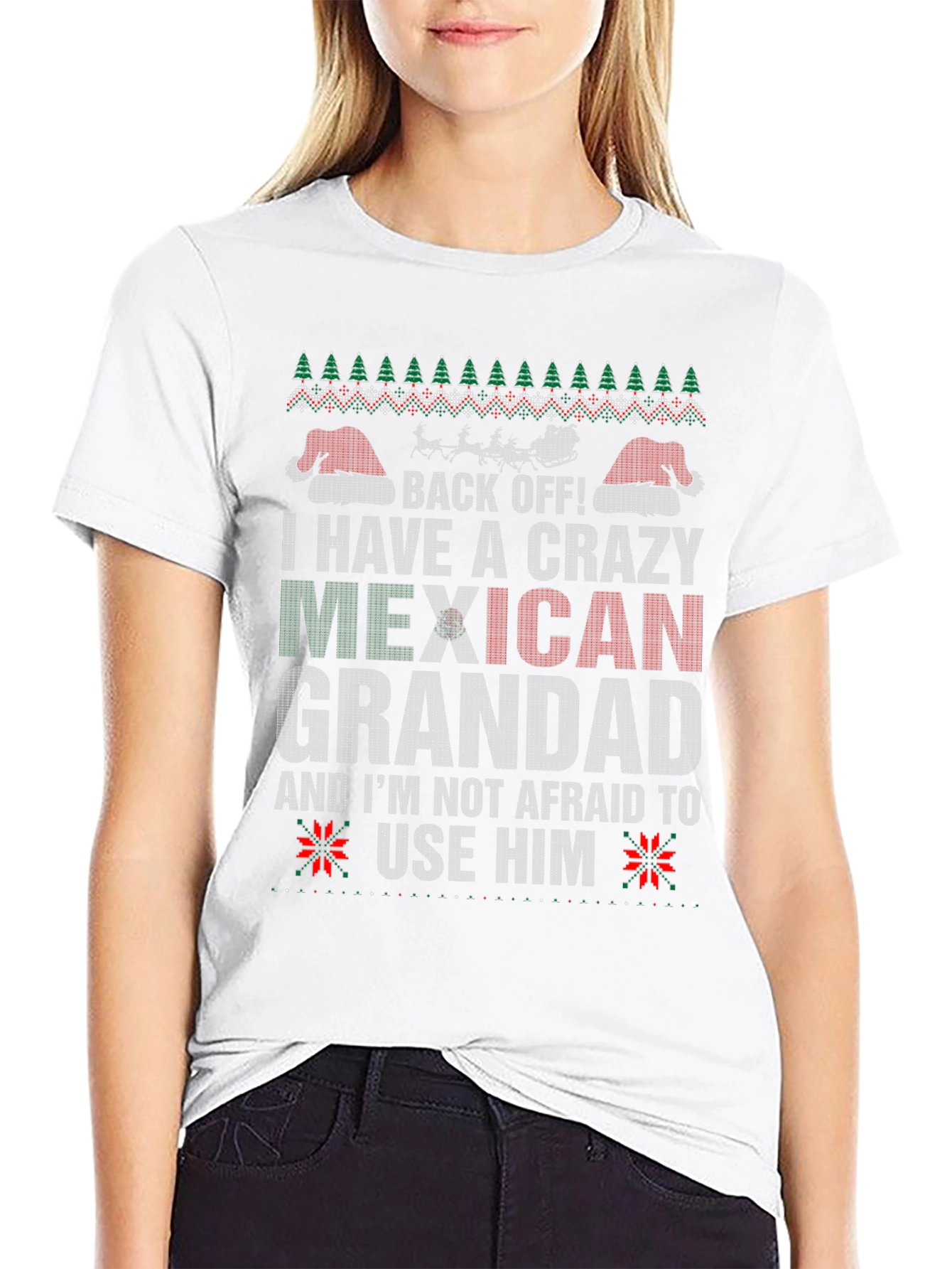 Crazy Mexican Grandad Holiday T-Shirt