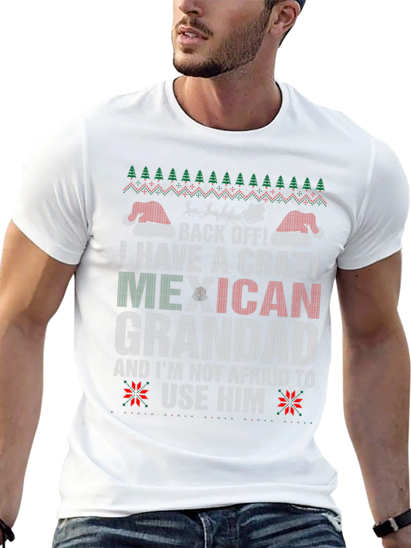 Crazy Mexican Grandad Holiday T-Shirt