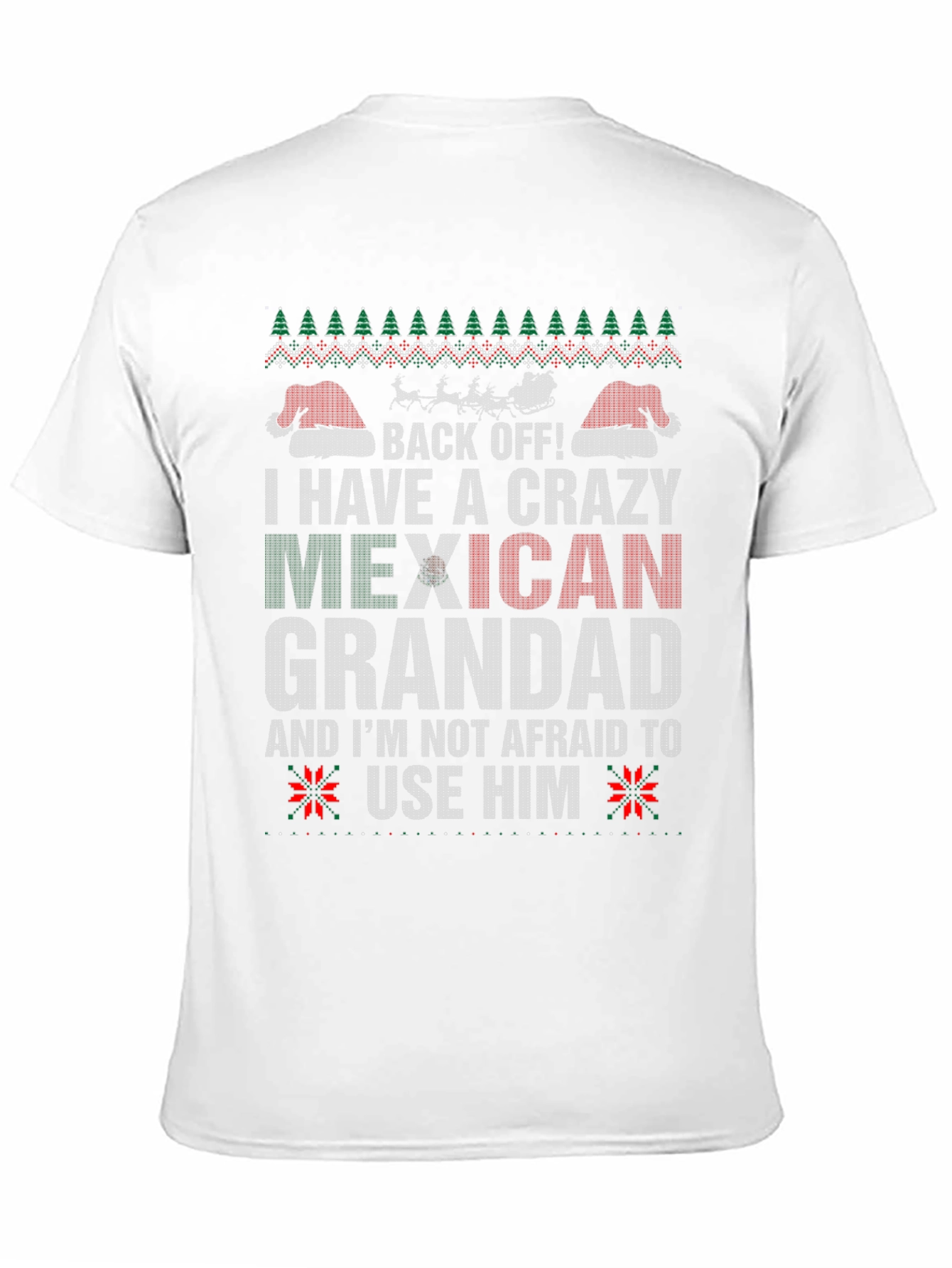 Crazy Mexican Grandad Holiday T-Shirt