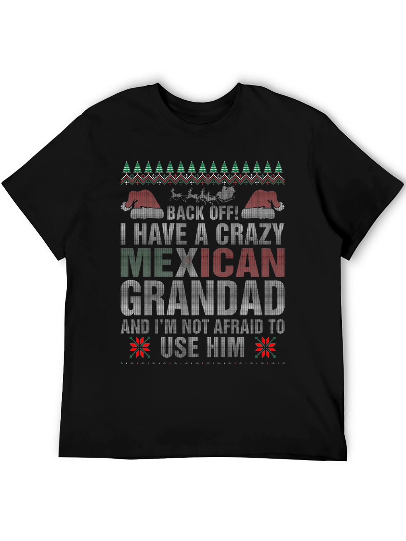 Crazy Mexican Grandad Holiday T-Shirt