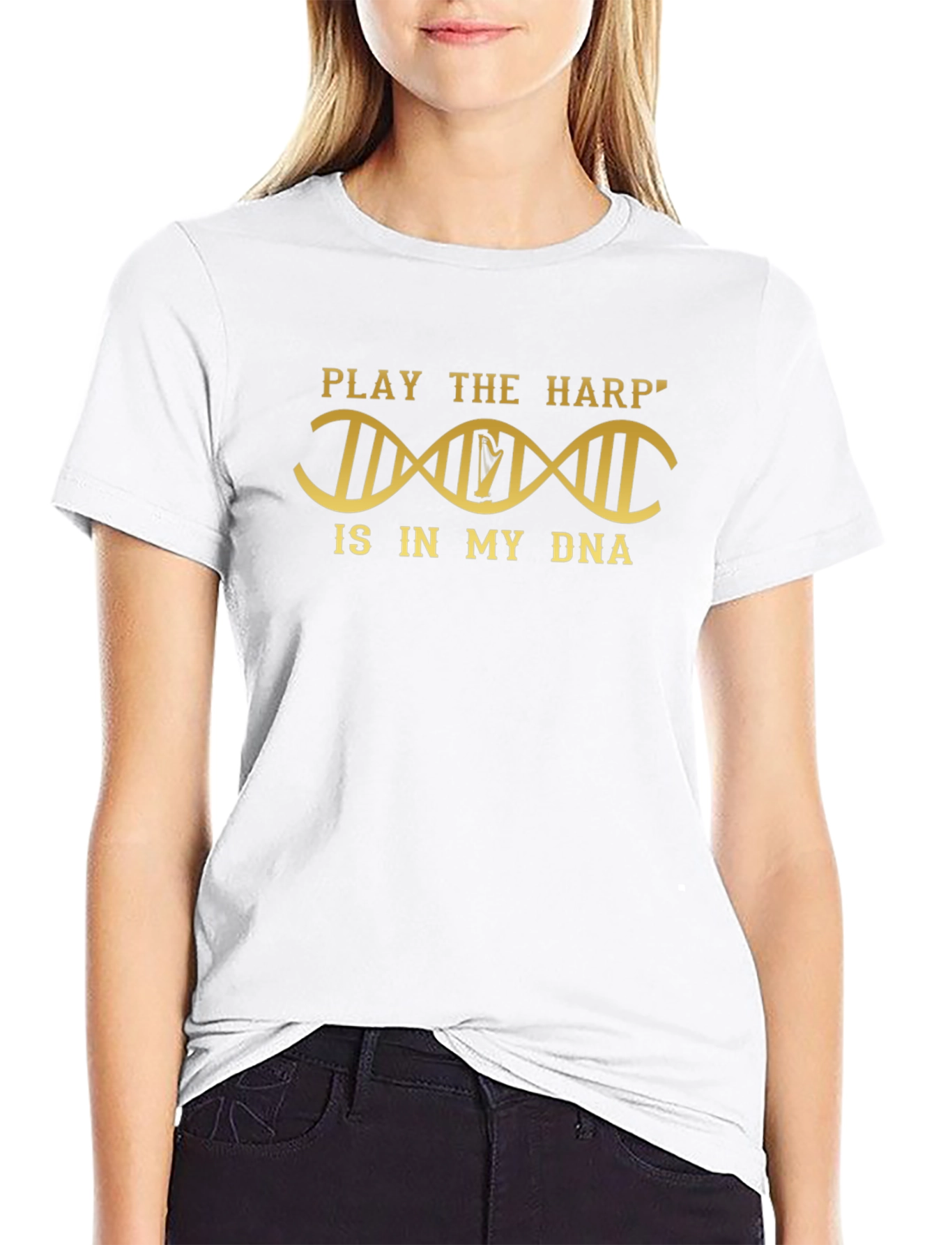Harp DNA Black Graphic Tee