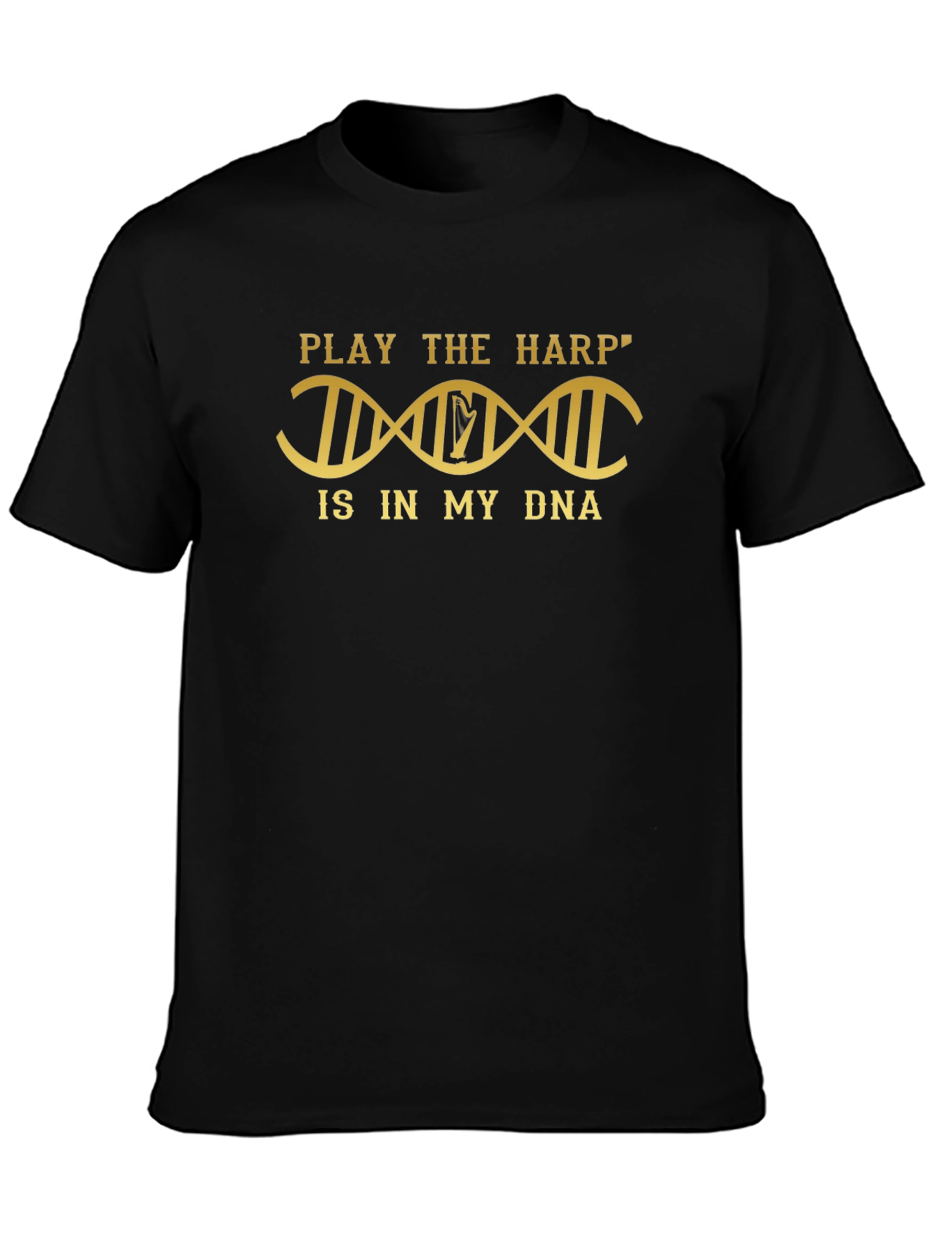 Harp DNA Black Graphic Tee