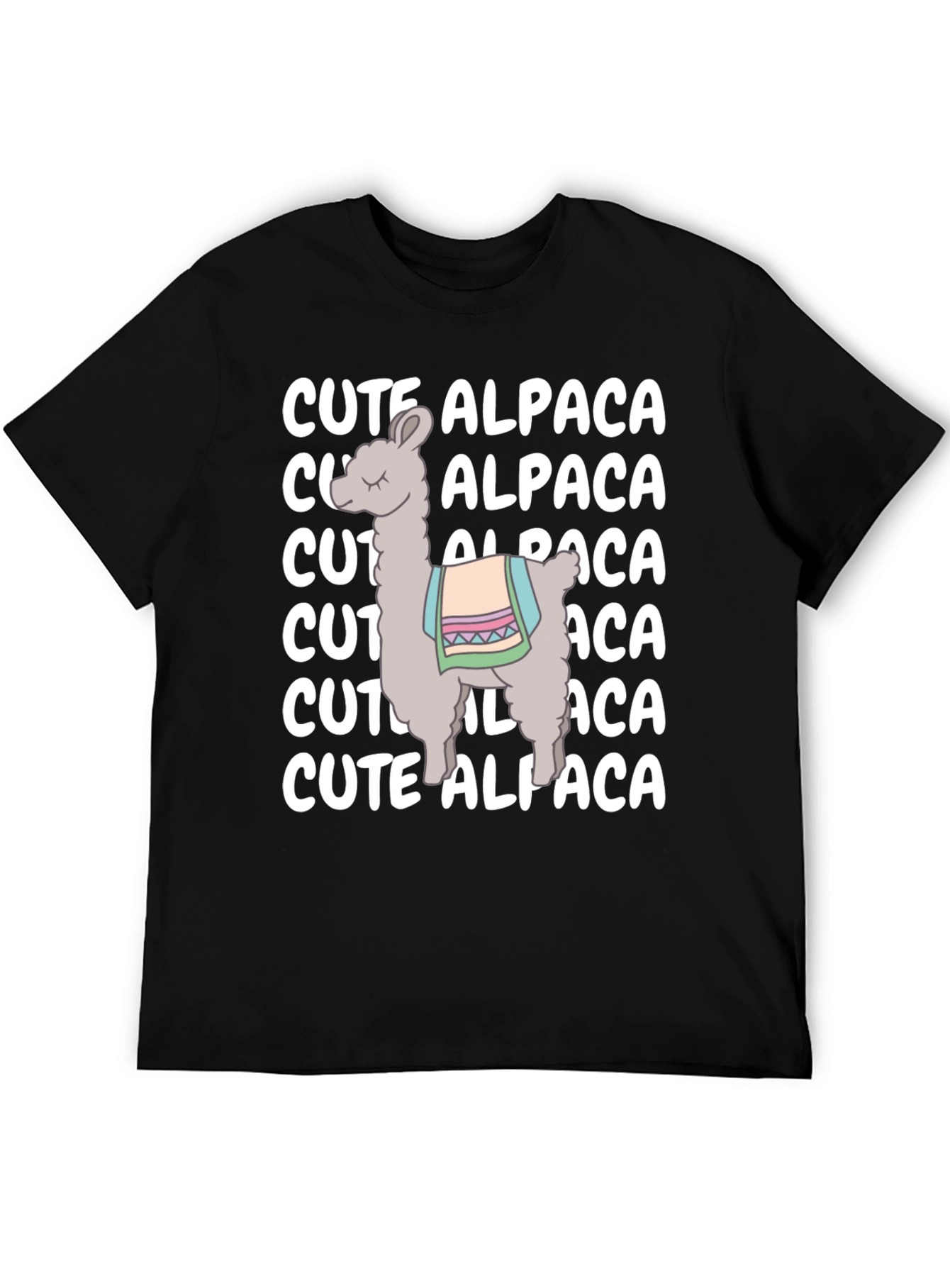 Cute Alpaca Graphic Tee - Soft Cotton Comfort
