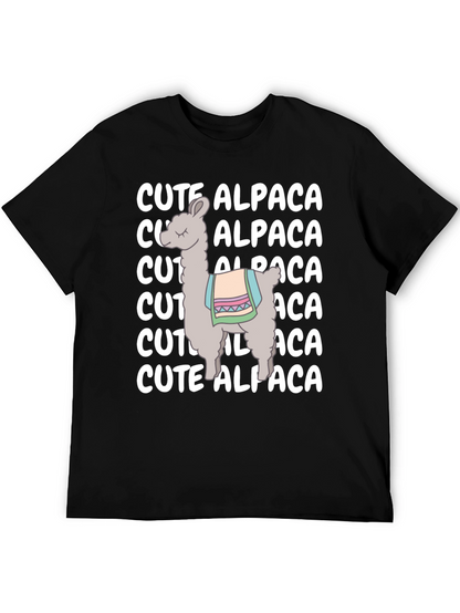 Cute Alpaca Graphic Tee - Soft Cotton Comfort