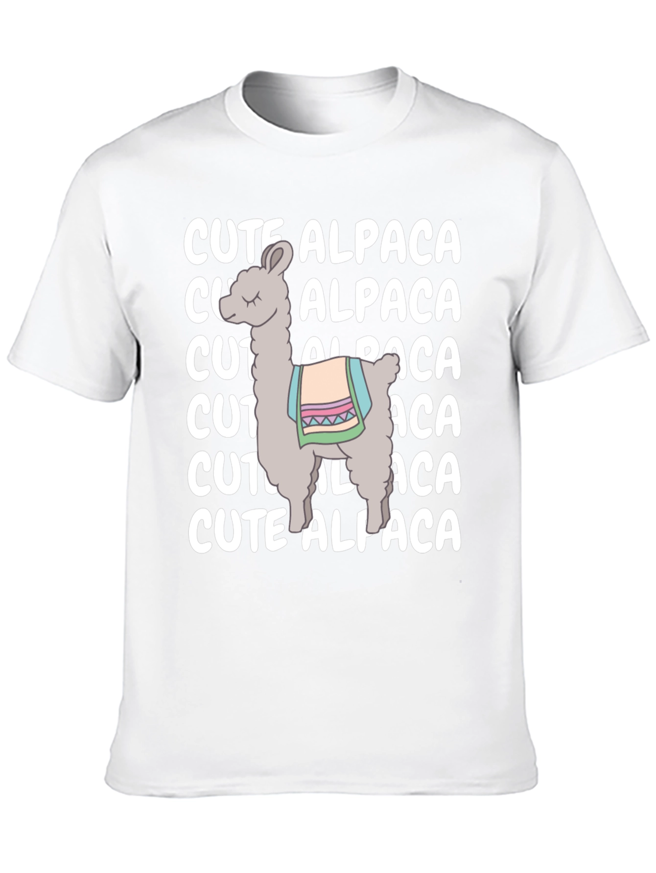 Cute Alpaca Graphic Tee - Soft Cotton Comfort