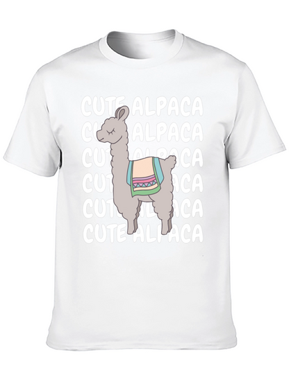 Cute Alpaca Graphic Tee - Soft Cotton Comfort