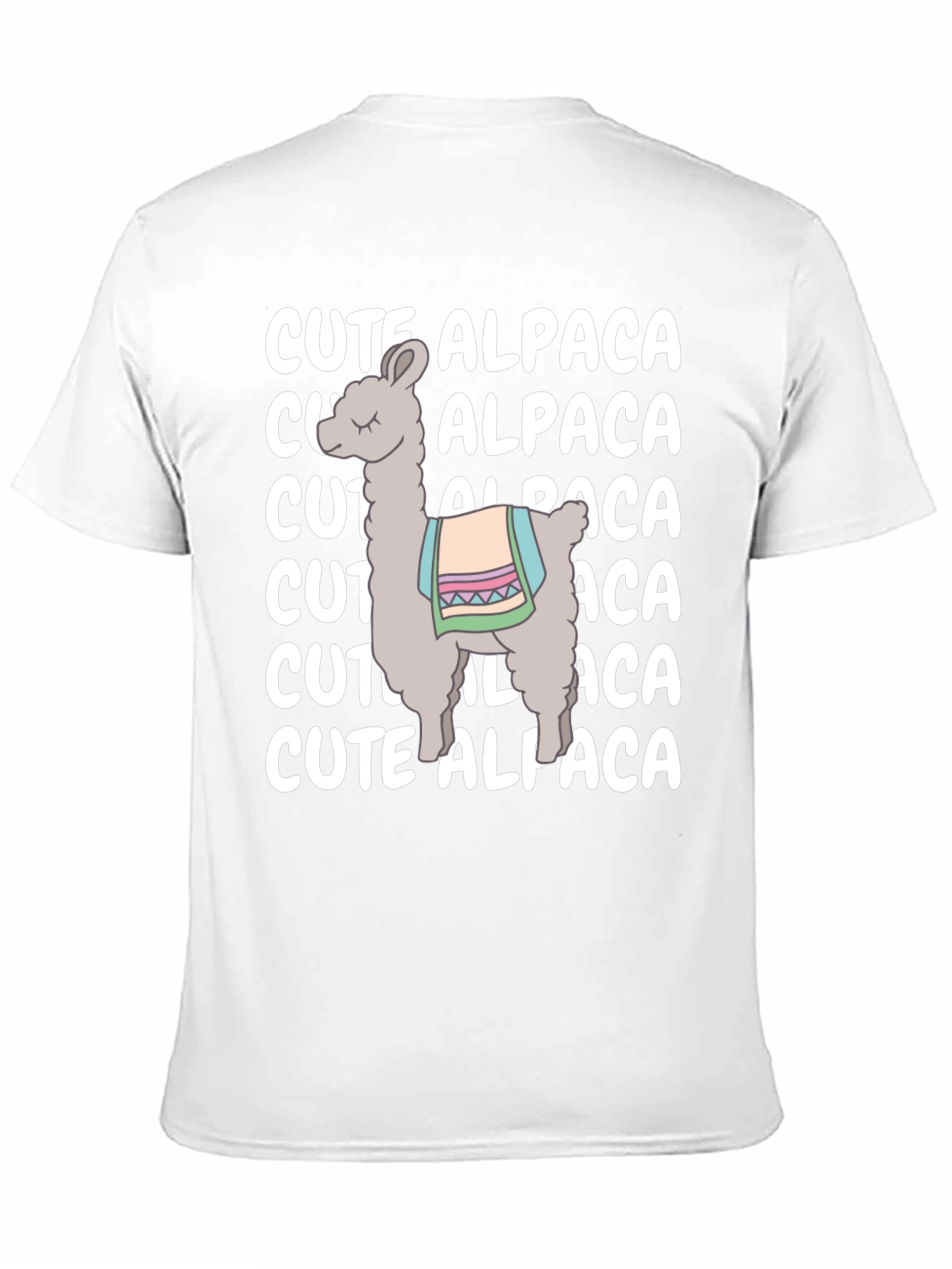 Cute Alpaca Graphic Tee - Soft Cotton Comfort