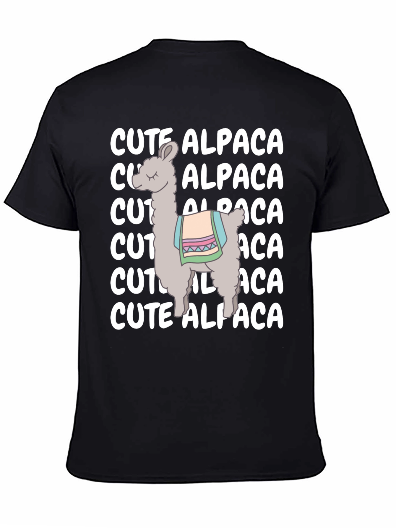 Cute Alpaca Graphic Tee - Soft Cotton Comfort