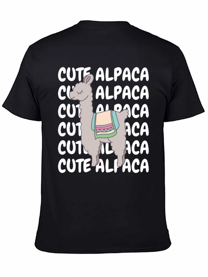 Cute Alpaca Graphic Tee - Soft Cotton Comfort