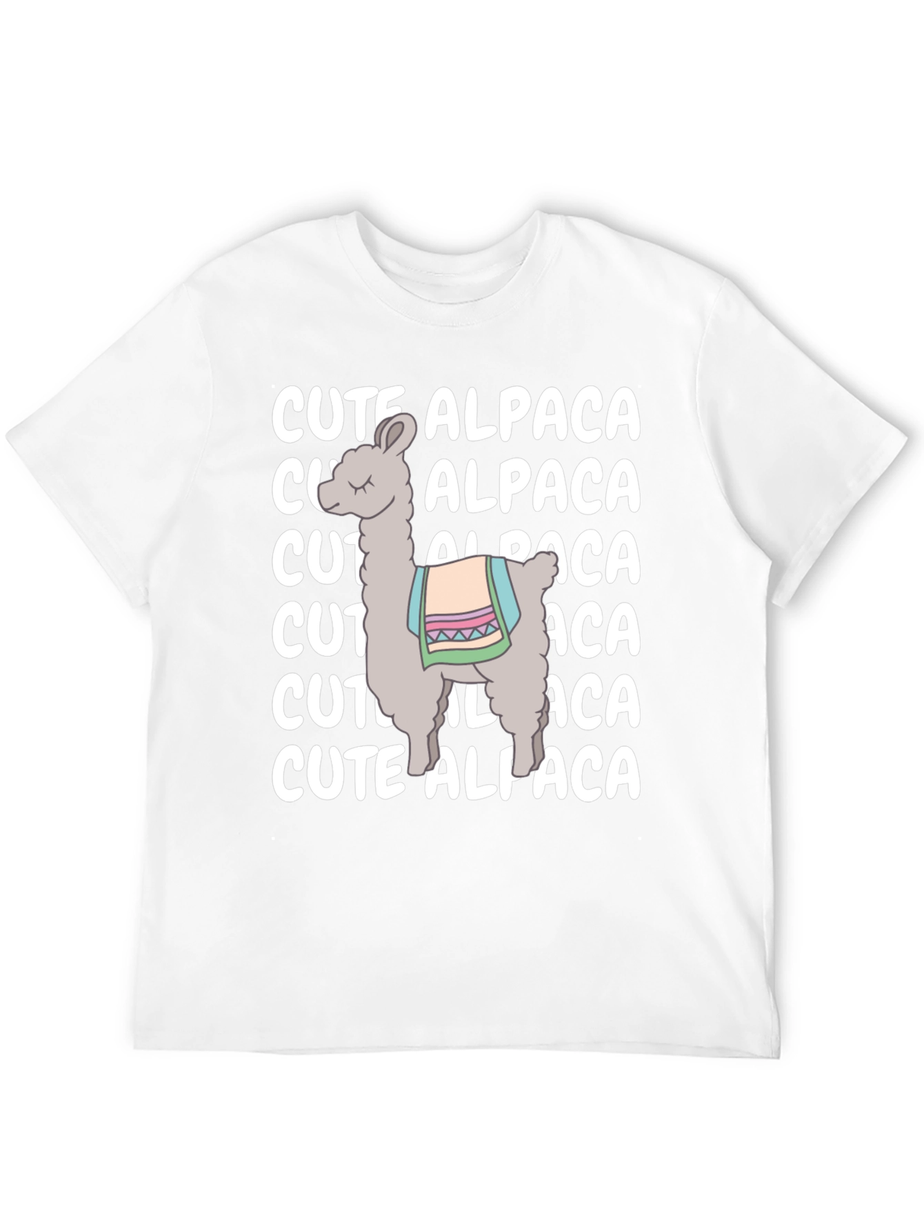 Cute Alpaca Graphic Tee - Soft Cotton Comfort