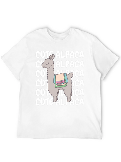 Cute Alpaca Graphic Tee - Soft Cotton Comfort
