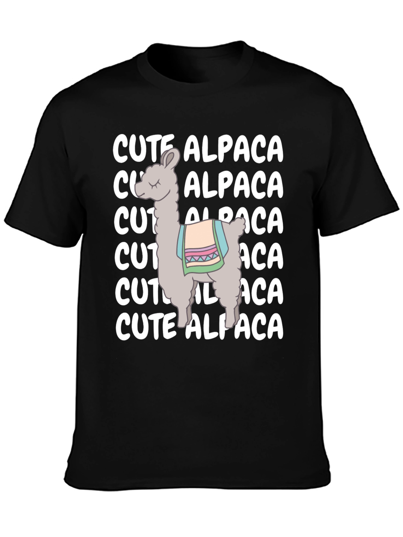 Cute Alpaca Graphic Tee - Soft Cotton Comfort