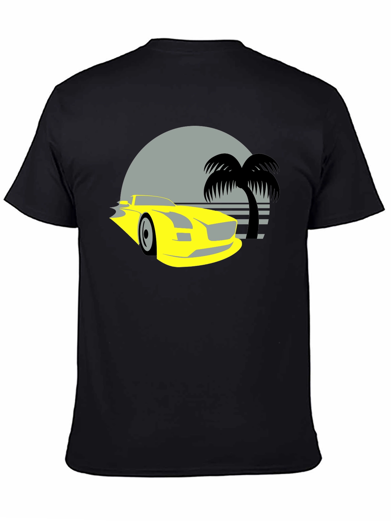 Retro Car & Palm Tree Graphic Tee