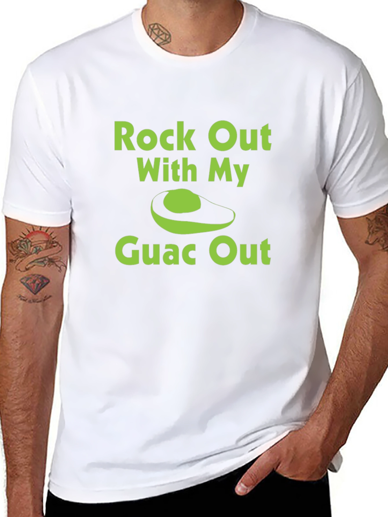 Rock Out With My Guac Out Avocado T-Shirt