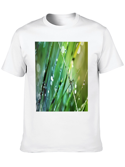 Dew Drops on Green Grass T-Shirt