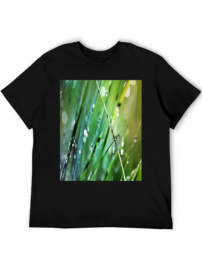 Dew Drops on Green Grass T-Shirt
