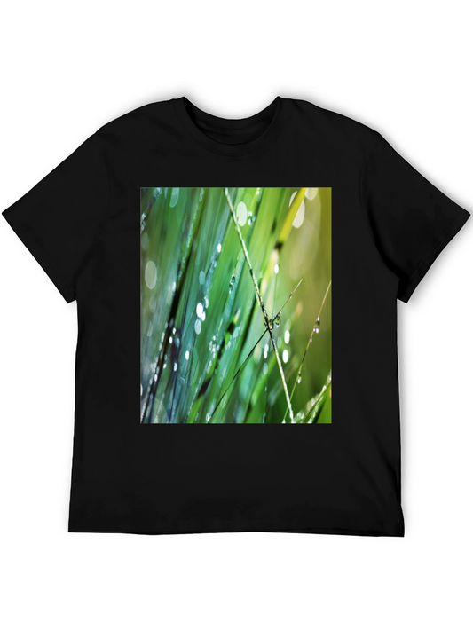 Dew Drops on Green Grass T-Shirt