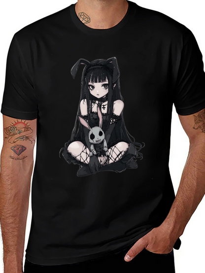 Gothic Anime Bunny Girl T-Shirt