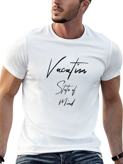 Vacation State of Mind Graphic Tee - Black
