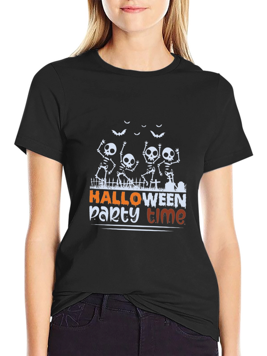 Halloween Party Time Skeleton T-Shirt