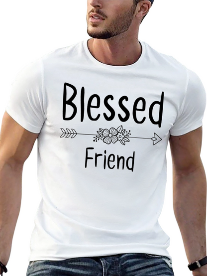 Blessed Friend Black Graphic Tee