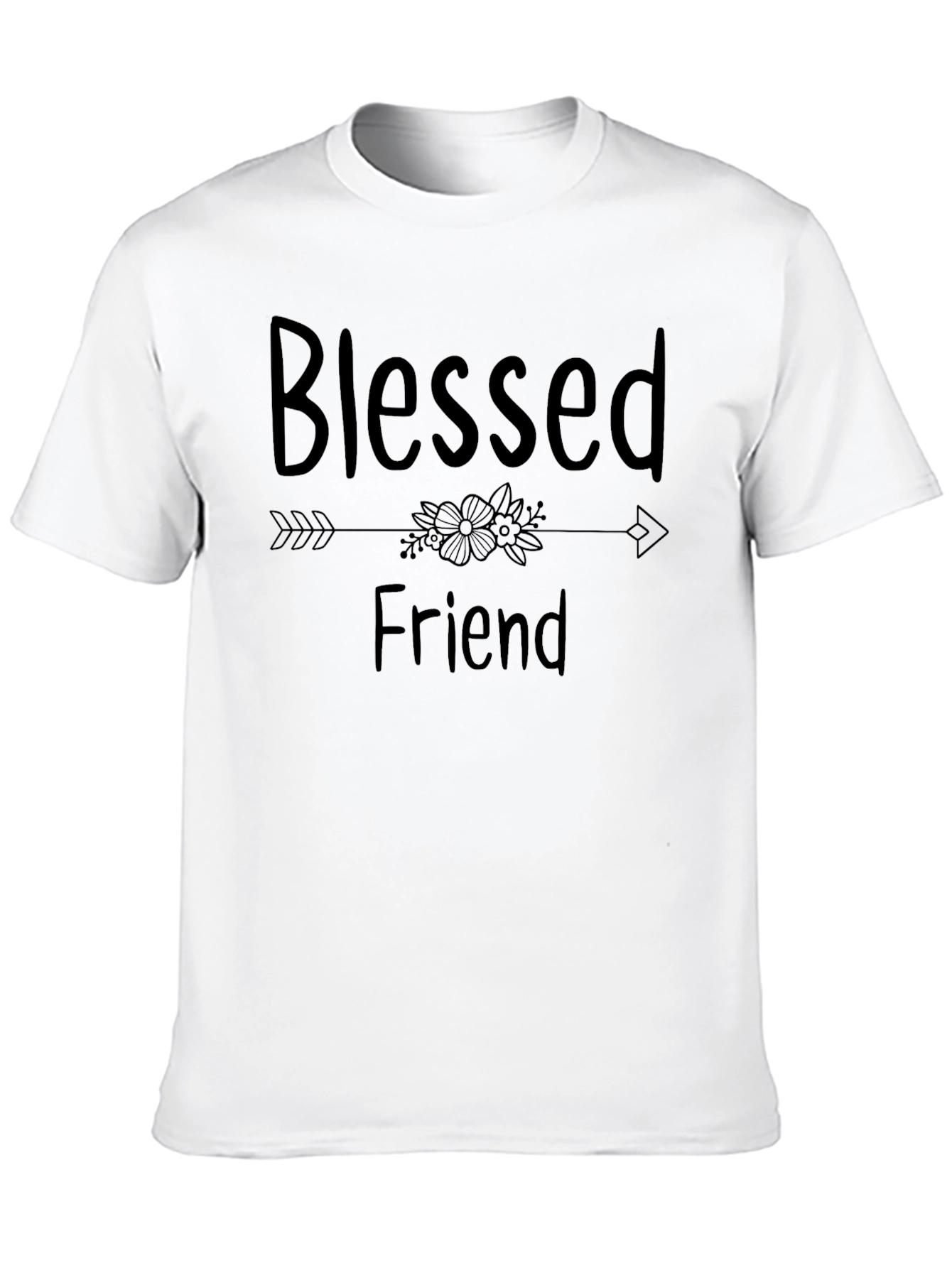 Blessed Friend Black Graphic Tee